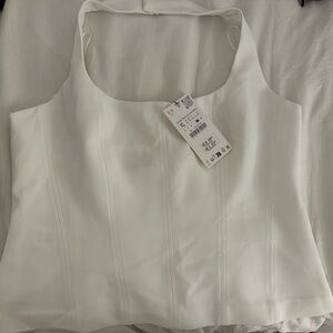 NWT Zara white halter top - never worn brand new